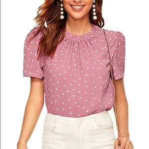 Women’s casual pleated top